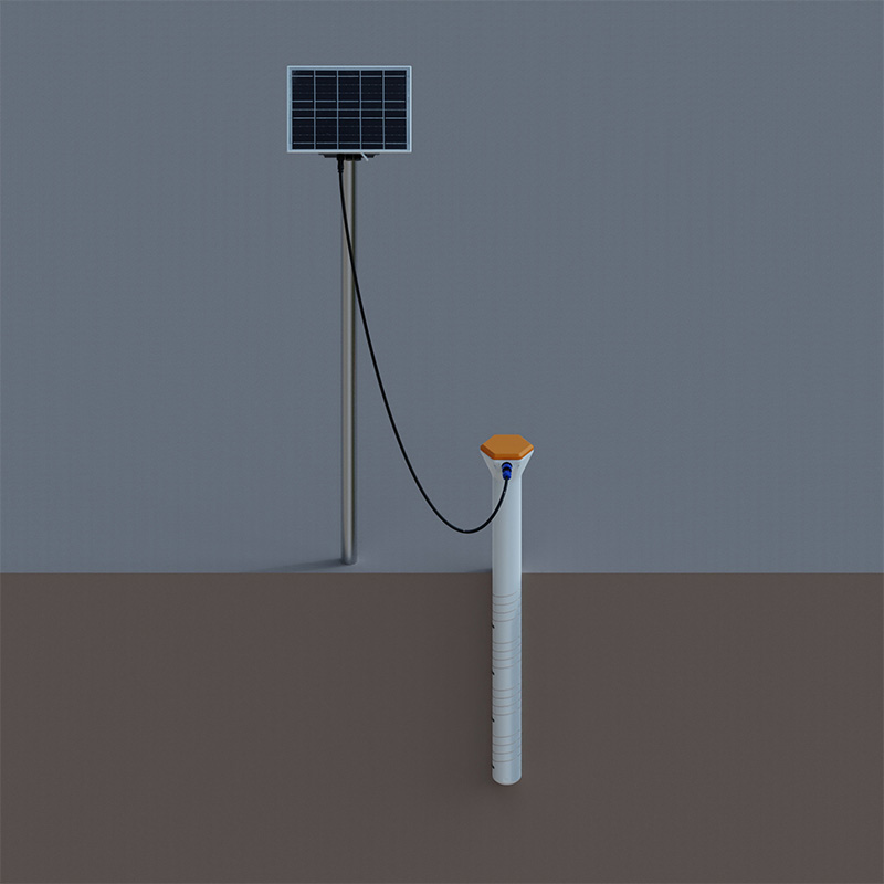 Estación tubular de humedad del suelo Diagrama de estructura