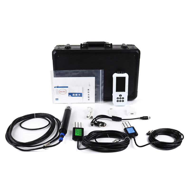 Sensor de suelo 8 en 1: humedad, temperatura, nitrógeno, potasio, pH, CE y sales 4G